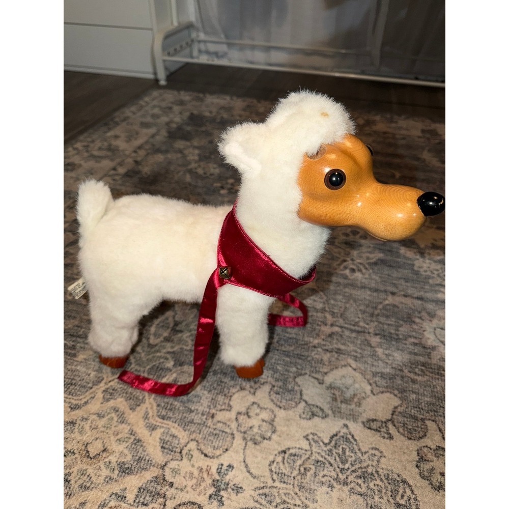 Applause Robert Raikes Wooden Reindeer Plush Snowflake 1994 Vintage